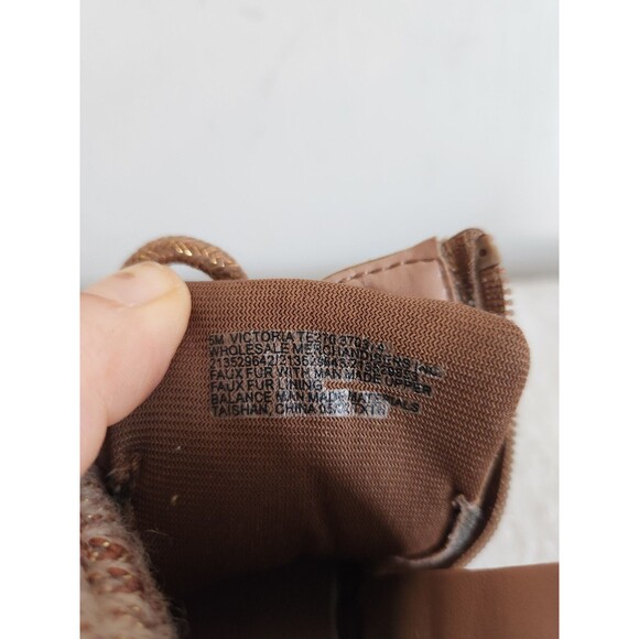 Falls Creek Kids Brown Lace Up Ankle Booties Buckle Side Zip Girls Youth 5M GUC - Picture 8 of 8